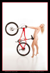 charlie-v nude with bicycle