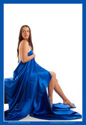 maddy blue satin